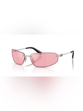 Like New! Miu Miu Pink Rimless Cat-Eye Sunglasses